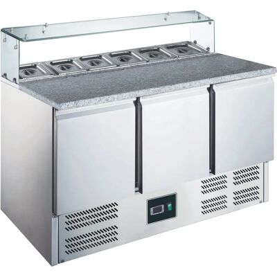 Saro EPS 903 G Pizza Vorbereitungstisch mit Glasplatte Saro EPS 903 G Pizza Vorbereitungstisch mit Glasplatte