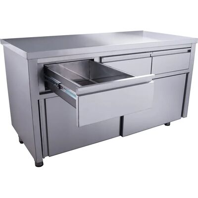 Saro Schiebetürenschrank - 3 Schubladen - 1400x700mm - Staubschrank Saro Schiebetürenschrank - 3 Schubladen - 1400x700mm - Staubschrank