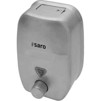 Dispensador de jabón Saro SPM de acero inoxidable - 1,8 L para uso profesional Dispensador de jabón Saro SPM de acero inoxidable - 1,8 L para uso profesional