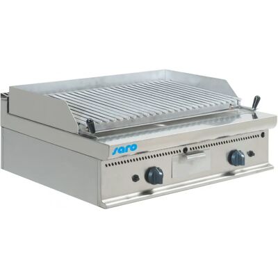 Saro E7/BS2BB - Edelstahl - Gas Lavasteingrill Saro E7/BS2BB - Edelstahl - Gas Lavasteingrill
