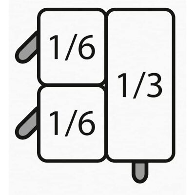 Saro Juego de Cestas para Pasta - 2 x GN 1/6 + 1 x GN 1/3 - Equipo de Cocina Profesional Saro Juego de Cestas para Pasta - 2 x GN 1/6 + 1 x GN 1/3 - Equipo de Cocina Profesional