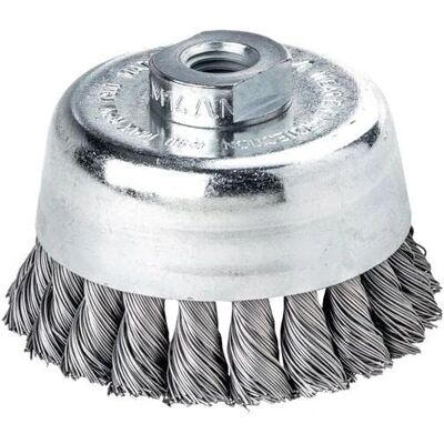 Lessmann 482.217 Knot Cup Brush 65mm M14 - Heavy-duty Metal Prep Lessmann 482.217 Knot Cup Brush 65mm M14 - Heavy-duty Metal Prep