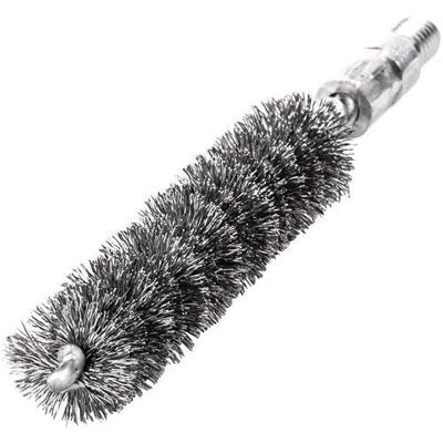 Spazzola per tubi Lessmann - Filo ondulato, filettatura M6, 115mm Spazzola per tubi Lessmann - Filo ondulato, filettatura M6, 115mm