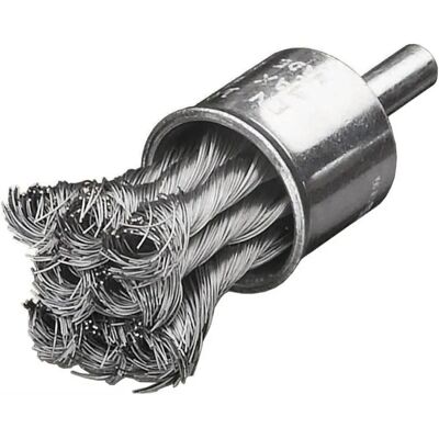 Lessmann 453.278 Węzeł końcowy szczotka z trzonkiem - 19mm, 0,35mm stalowy drut Lessmann 453.278 Węzeł końcowy szczotka z trzonkiem - 19mm, 0,35mm stalowy drut