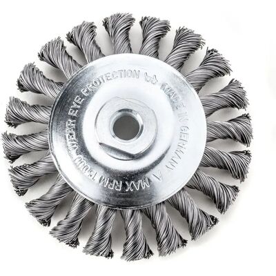 Spazzola a Nodo Conico Lessmann - 100mm, M14, 0,50 Acciaio - Tipo di Spazzola Spazzola a Nodo Conico Lessmann - 100mm, M14, 0,50 Acciaio - Tipo di Spazzola