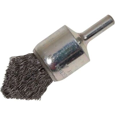 Lessmann LES453162 Pointed End Brush - Steel Wire, 23/68 x 25mm, Max 18000rpm Lessmann LES453162 Pointed End Brush - Steel Wire, 23/68 x 25mm, Max 18000rpm