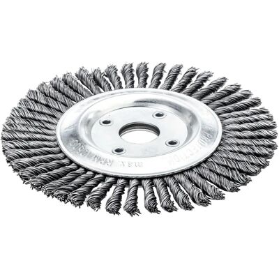 Spazzola pipeline Lessmann - 178x6mm, 0,5mm, foro 22,2mm Spazzola pipeline Lessmann - 178x6mm, 0,5mm, foro 22,2mm