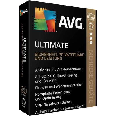 AVG Ultimate 2023 Multi Device VPN - Security Suite AVG Ultimate 2023 Multi Device VPN - Security Suite