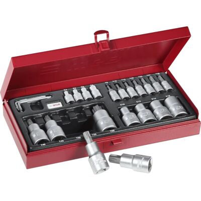 WGB - TX-Steckschlüssel-Garnitur 23-tlg - 1/4" WGB - TX-Steckschlüssel-Garnitur 23-tlg - 1/4"