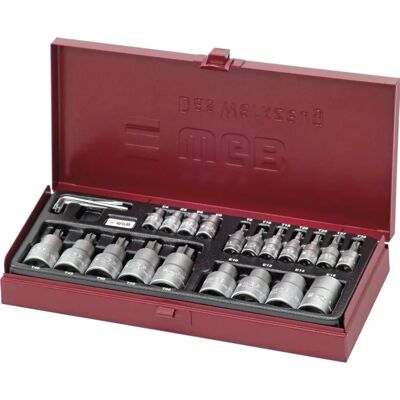WGB Steckschlüssel-Satz - 23-teiliges Torx Stahlwerkzeug WGB Steckschlüssel-Satz - 23-teiliges Torx Stahlwerkzeug