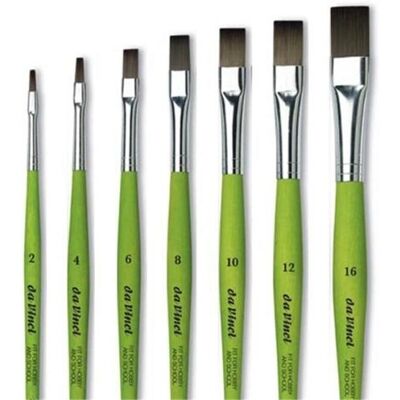 Da Vinci Pinsel Fit Für Schule Hobby Elastische Synthetik Flach Serie 374 - Pinsel Da Vinci Pinsel Fit Für Schule Hobby Elastische Synthetik Flach Serie 374 - Pinsel