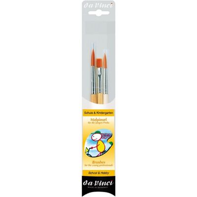 Da Vinci Junior Pinsel-Set Größe 8, 8, 12 - Malpinselset Da Vinci Junior Pinsel-Set Größe 8, 8, 12 - Malpinselset