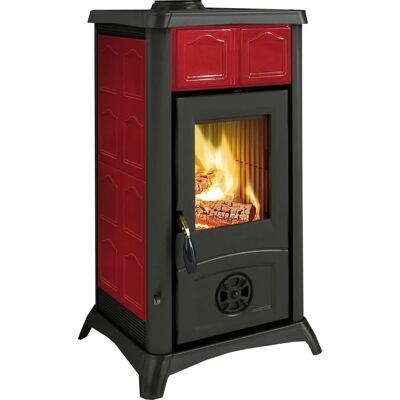 La Nordica-Extraflame Gemma Bordeaux - Kaminofen, 6 kW, Schwarz & Bordeaux La Nordica-Extraflame Gemma Bordeaux - Kaminofen, 6 kW, Schwarz & Bordeaux