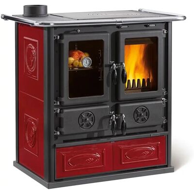 La Nordica-Extraflame - Rosetta Sinistra - Bordeaux - Holzofen La Nordica-Extraflame - Rosetta Sinistra - Bordeaux - Holzofen