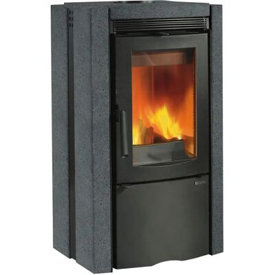 La Nordica-Extraflame Ester BII - Schwarz - Naturstein - Wood-burning stove La Nordica-Extraflame Ester BII - Schwarz - Naturstein - Wood-burning stove