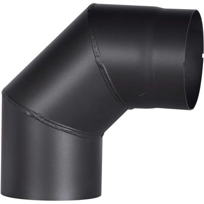 FIREFIX Steel Stove Pipe R150/BO - 2mm Thick, 150mm Diameter, 90° Bend - Stove & Fireplace FIREFIX Steel Stove Pipe R150/BO - 2mm Thick, 150mm Diameter, 90° Bend - Stove & Fireplace