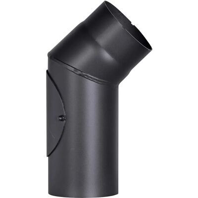 FIREFIX R120/B4T - Stal 2 mm, 120 mm, kąt 45° - Rura do pieca FIREFIX R120/B4T - Stal 2 mm, 120 mm, kąt 45° - Rura do pieca