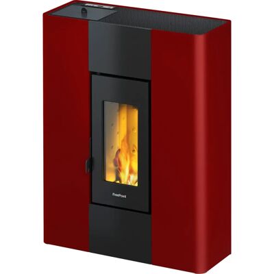 FREEPOINT Roxy 7 kW Stahl Bordeaux Pelletofen - Innenbereich FREEPOINT Roxy 7 kW Stahl Bordeaux Pelletofen - Innenbereich