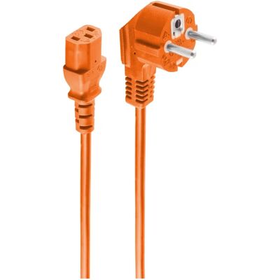 Shiverpeaks BS09-05047 Stromkabel - Orange 3m IEC C13 CEE7/7 Shiverpeaks BS09-05047 Stromkabel - Orange 3m IEC C13 CEE7/7