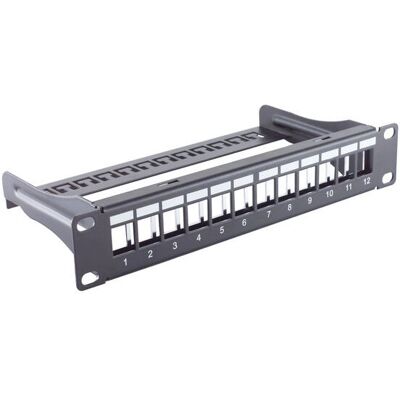 Shiverpeaks BS08-10080 1U Keystone Patch Panel - Patch Panel Shiverpeaks BS08-10080 1U Keystone Patch Panel - Patch Panel