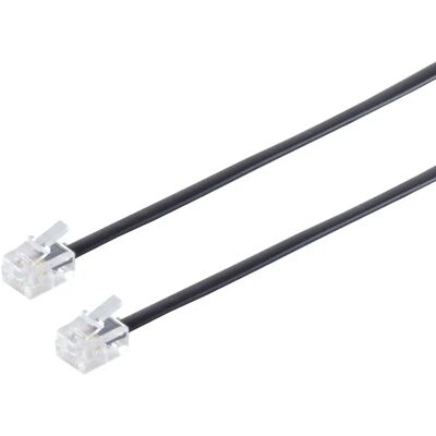 S/CONN 70095-20 Câble Téléphone RJ11 - 20m Noir S/CONN 70095-20 Câble Téléphone RJ11 - 20m Noir
