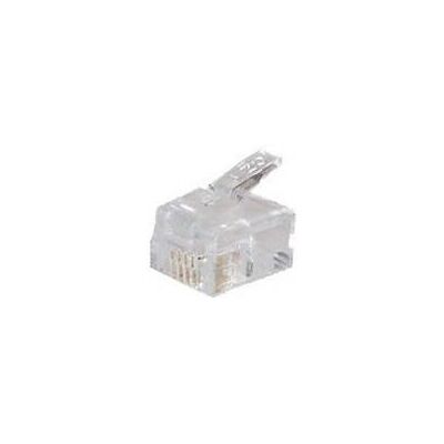 S/CONN RJ11 Connecteur Transparent - Connecteur téléphonique - Publicité S/CONN RJ11 Connecteur Transparent - Connecteur téléphonique - Publicité