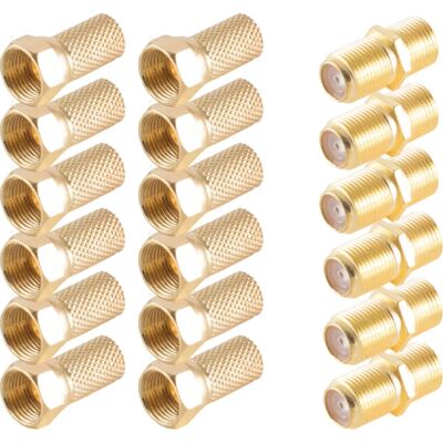 Shiverpeaks BS15-300014 Gold F-Stecker - 18 Stück Shiverpeaks BS15-300014 Gold F-Stecker - 18 Stück