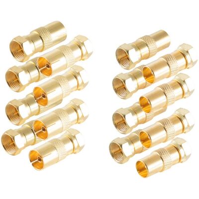 Shiverpeaks BS15-301214 Gold IEC F-Stecker Kabeladapter-Set Shiverpeaks BS15-301214 Gold IEC F-Stecker Kabeladapter-Set