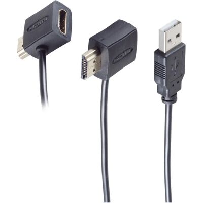 Adapter kabla wideo Shiverpeaks BS10-01002 - 0,5m HDMI Typ A - Czarny Adapter kabla wideo Shiverpeaks BS10-01002 - 0,5m HDMI Typ A - Czarny
