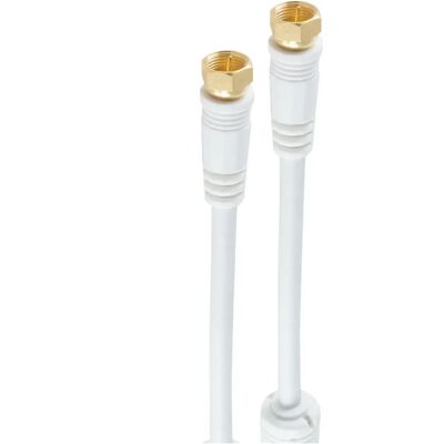 Shiverpeaks BS80308 Koaxialkabel - 10m, Weiß, F-Stecker Shiverpeaks BS80308 Koaxialkabel - 10m, Weiß, F-Stecker