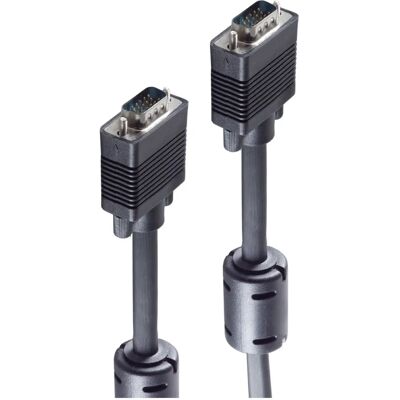 Câble VGA Shiverpeaks BS78056-5 - 5m - Noir - Publicité Câble VGA Shiverpeaks BS78056-5 - 5m - Noir - Publicité