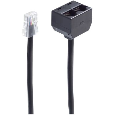 Shiverpeaks BS71233-8 Black Telephone Cable 0.1m Shiverpeaks BS71233-8 Black Telephone Cable 0.1m