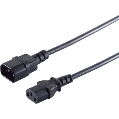 Câble d’alimentation S/CONN 60009 - 2m IEC C14 C13 Câble d’alimentation S/CONN 60009 - 2m IEC C14 C13