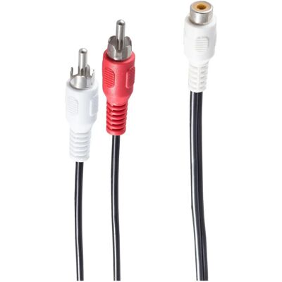 Câble audio Shiverpeaks BS40052 - 0,2 m, RCA, Noir Câble audio Shiverpeaks BS40052 - 0,2 m, RCA, Noir