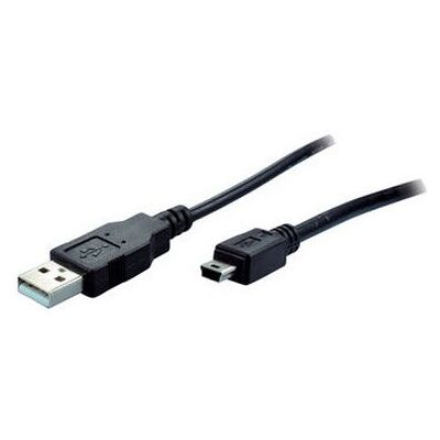S-Conn 1m USB 2.0 A - MiniUSB B Schwarz - USB Kabel S-Conn 1m USB 2.0 A - MiniUSB B Schwarz - USB Kabel