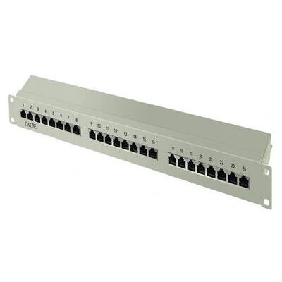 S/CONN 75062 Patch Panel - 24 Ports, Grau, 1U S/CONN 75062 Patch Panel - 24 Ports, Grau, 1U