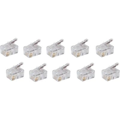 Connecteur filaire BS72039-10 RJ-10 Blanc - Connecteur filaire - Publicité Connecteur filaire BS72039-10 RJ-10 Blanc - Connecteur filaire - Publicité