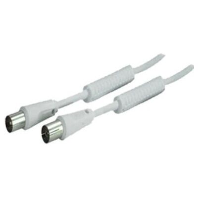 Shiverpeaks 2,0 m IEC 169-2 Koaxialkabel - Weiß Shiverpeaks 2,0 m IEC 169-2 Koaxialkabel - Weiß