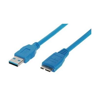 Câble USB Shiverpeaks BS77191 - Bleu - 1m - Publicité Câble USB Shiverpeaks BS77191 - Bleu - 1m - Publicité