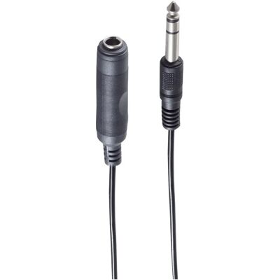 Câble audio Shiverpeaks BS30335 - 5m, 6,35mm, Noir - Publicité Câble audio Shiverpeaks BS30335 - 5m, 6,35mm, Noir - Publicité