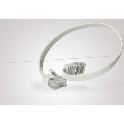 Câble réseau plat Tecline 10m Cat6 U/UTP - Gris/Blanc Câble réseau plat Tecline 10m Cat6 U/UTP - Gris/Blanc