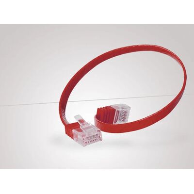 Câble réseau Tecline Cat6 U/UTP 3m - Rouge, plat Câble réseau Tecline Cat6 U/UTP 3m - Rouge, plat