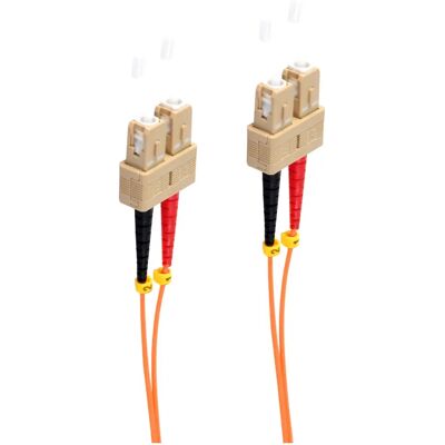 Shiverpeaks BS77922 - Câble à fibre optique 2m OM2 SC- SC - Orange - Publicité Shiverpeaks BS77922 - Câble à fibre optique 2m OM2 SC- SC - Orange - Publicité