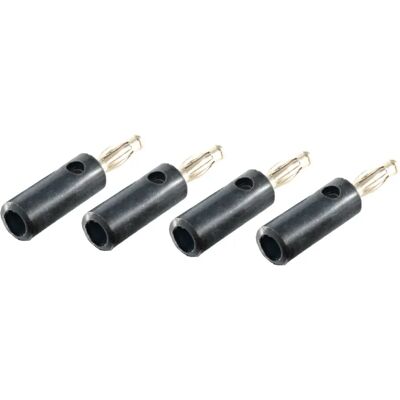 Shiverpeaks BS56200-4S Drahtverbinder - Banana, Schwarz, 4 Stück Shiverpeaks BS56200-4S Drahtverbinder - Banana, Schwarz, 4 Stück