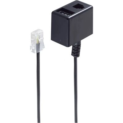 Shiverpeaks BS71270-8 Telephone Cable - 0.15m Black Shiverpeaks BS71270-8 Telephone Cable - 0.15m Black