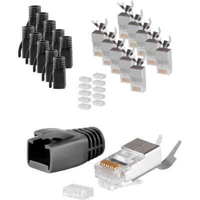 Shiverpeaks S-Conn Netzwerk Stecker Set - Schwarz - 10 Stück Shiverpeaks S-Conn Netzwerk Stecker Set - Schwarz - 10 Stück
