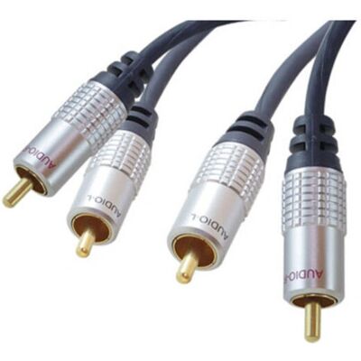 Shiverpeaks sp-PROFESSIONAL - 2 x RCA - 10 m - Blau - Chrom Shiverpeaks sp-PROFESSIONAL - 2 x RCA - 10 m - Blau - Chrom