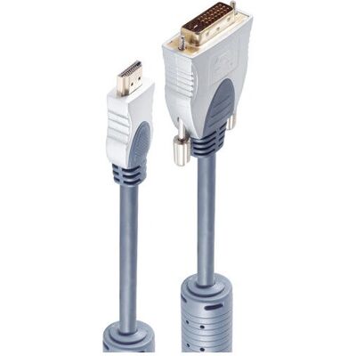 Shiverpeaks SP77482 Videokabel-Adapter - 2 m, HDMI Typ A, DVI-D, Blau Shiverpeaks SP77482 Videokabel-Adapter - 2 m, HDMI Typ A, DVI-D, Blau