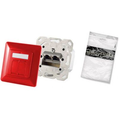 Shiverpeaks BS74280-R Prise réseau rouge 2 x RJ-45 - Accessoire réseau Shiverpeaks BS74280-R Prise réseau rouge 2 x RJ-45 - Accessoire réseau