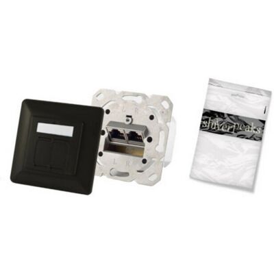 Shiverpeaks BS74280-S - 2 x RJ-45 - Noir - Prise de courant Shiverpeaks BS74280-S - 2 x RJ-45 - Noir - Prise de courant
